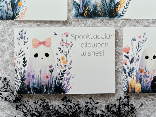 Cutesy Ghost Halloween Grams – Set of 10