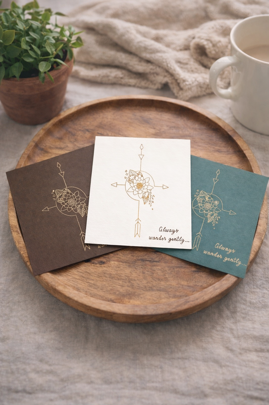 Always Wander Gently Notecard Set